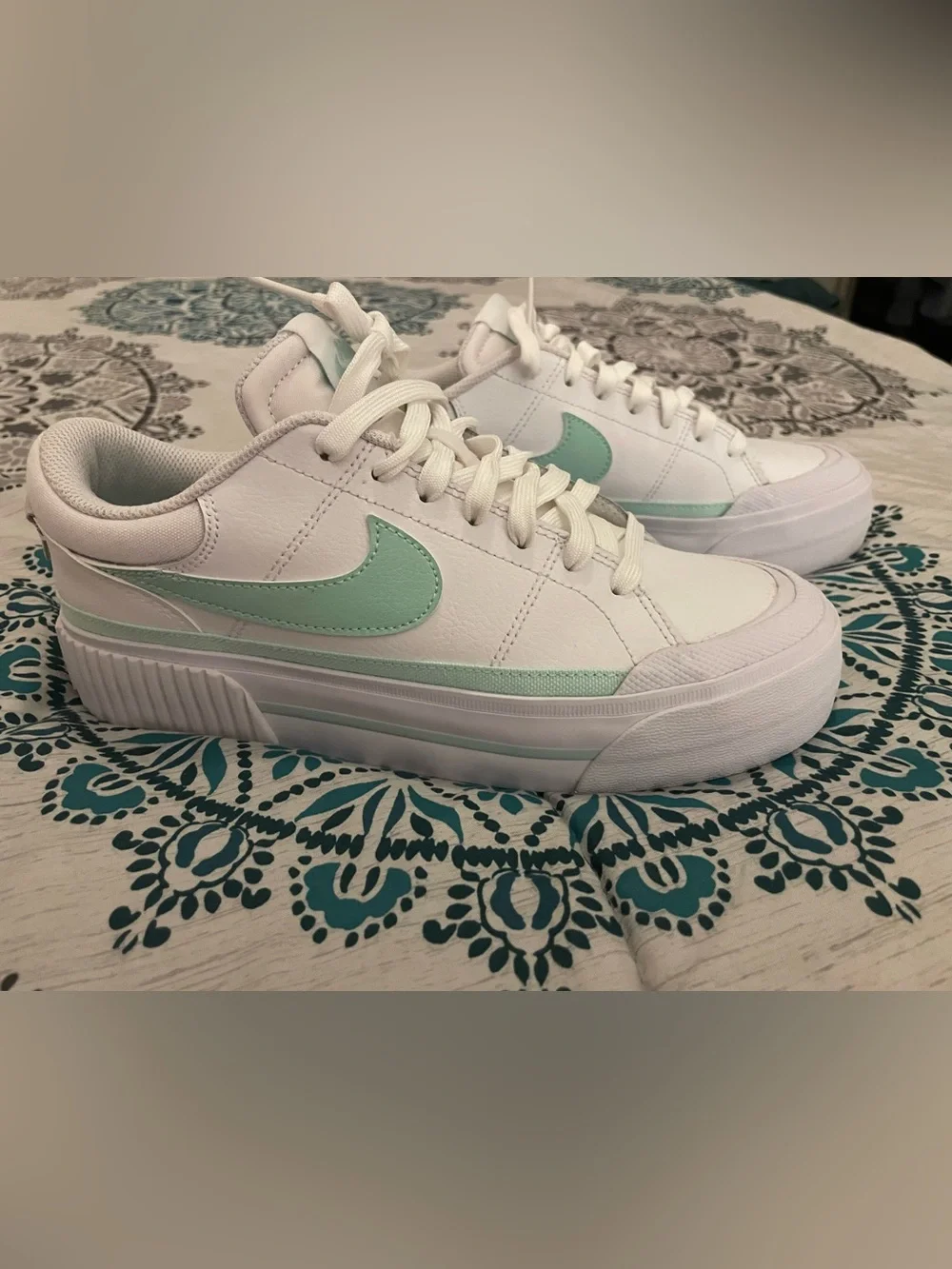 Nike Court Legacy Lift White Mint Foam (Women's) Sz 7.5
